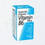 HealthAid Vitamin B6 (Pyridoxine HCl) 50mg Tablets