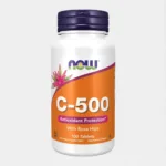 Now Vitamin C-500 Mg W Rose Hips 100tabs