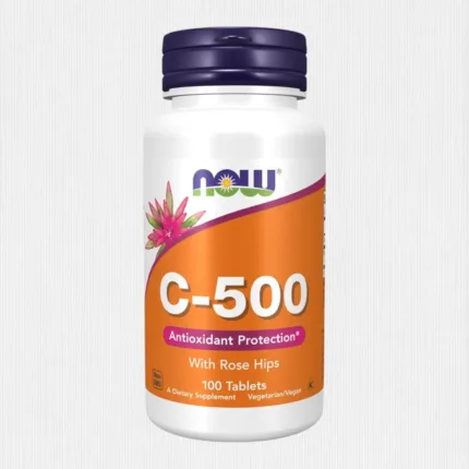 Now Vitamin C-500 Mg W Rose Hips 100tabs