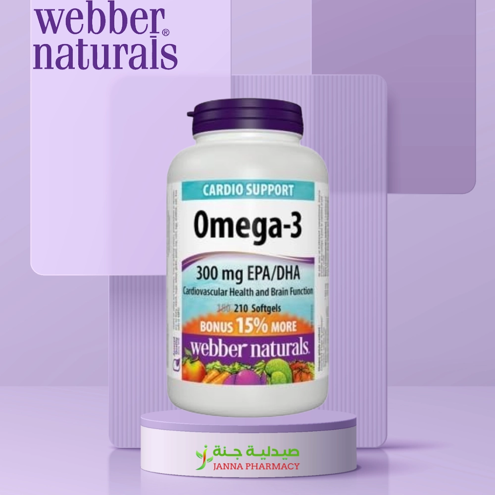 102461.webp Webber Naturals Omega-3 1000mg 210caps - Image 1