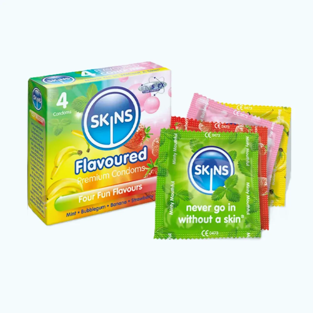 103106-1.webp Skins Condoms Flavoured 4's - Image 1