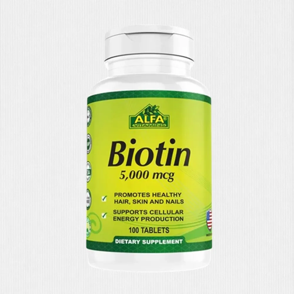 103162-1.webp Alfa Biotin 50000 Mcg 100 Tab - Image 1