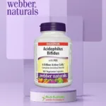 Webber Naturals Acidophilus & Bifidus – 60 Vegetarian Capsules