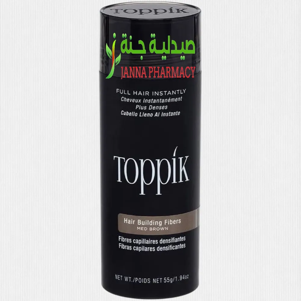 104695-1.webp Toppik Hair Building Fiber Medium Brown 55gm - Image 1