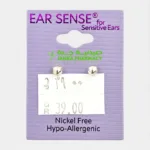 Ear Sense K2 4mm Silver Ball Stud Earrings