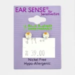 Ear Sense K13 Round Clear Crystal Rivoli Studs