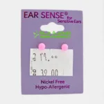 Ear Sense K14 3mm Baby Pink Ball Stud Earrings