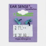 Ear Sense K23 Dragonfly Blue/Aqua Stud Earrings