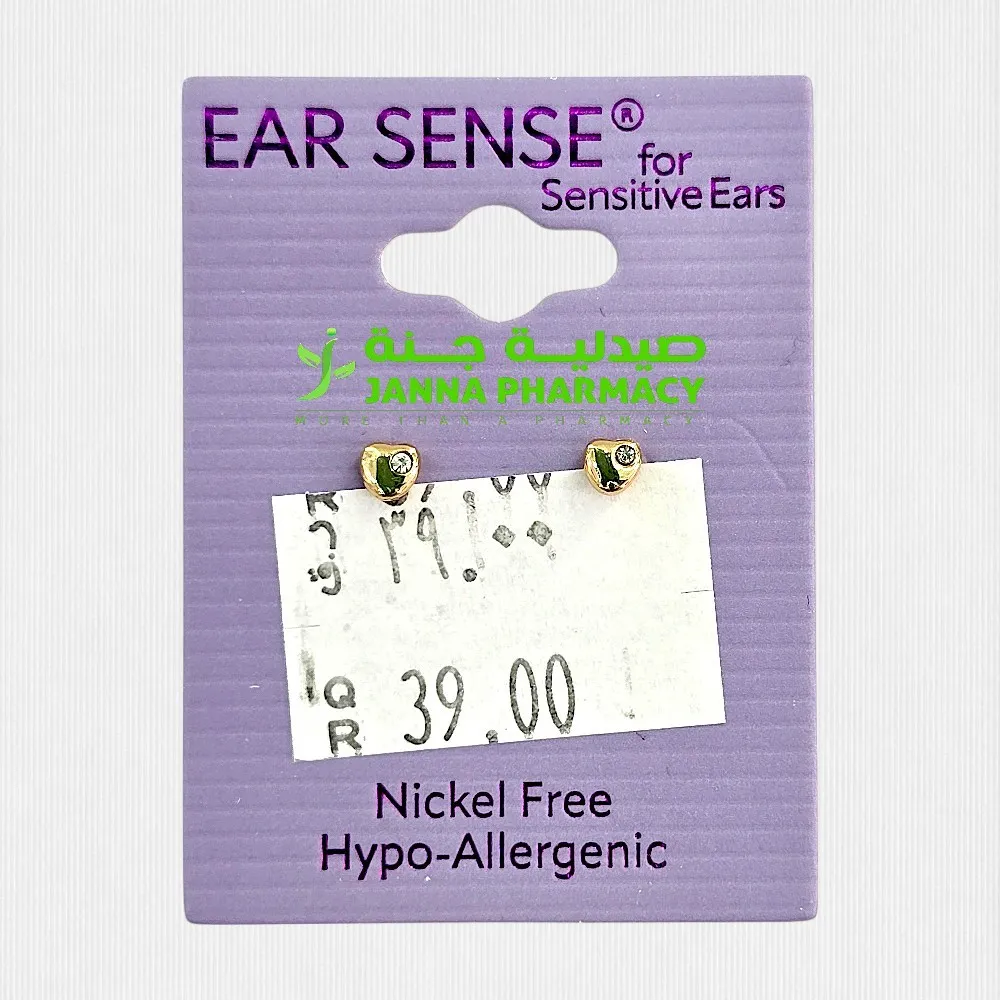 104725-1.webp Ear Sense K25 4mm Gold Heart Studs - Image 1