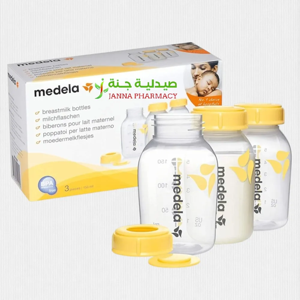 104738-1.webp Medela Breast Milk Bottle 150 ml 3pcs - Image 1