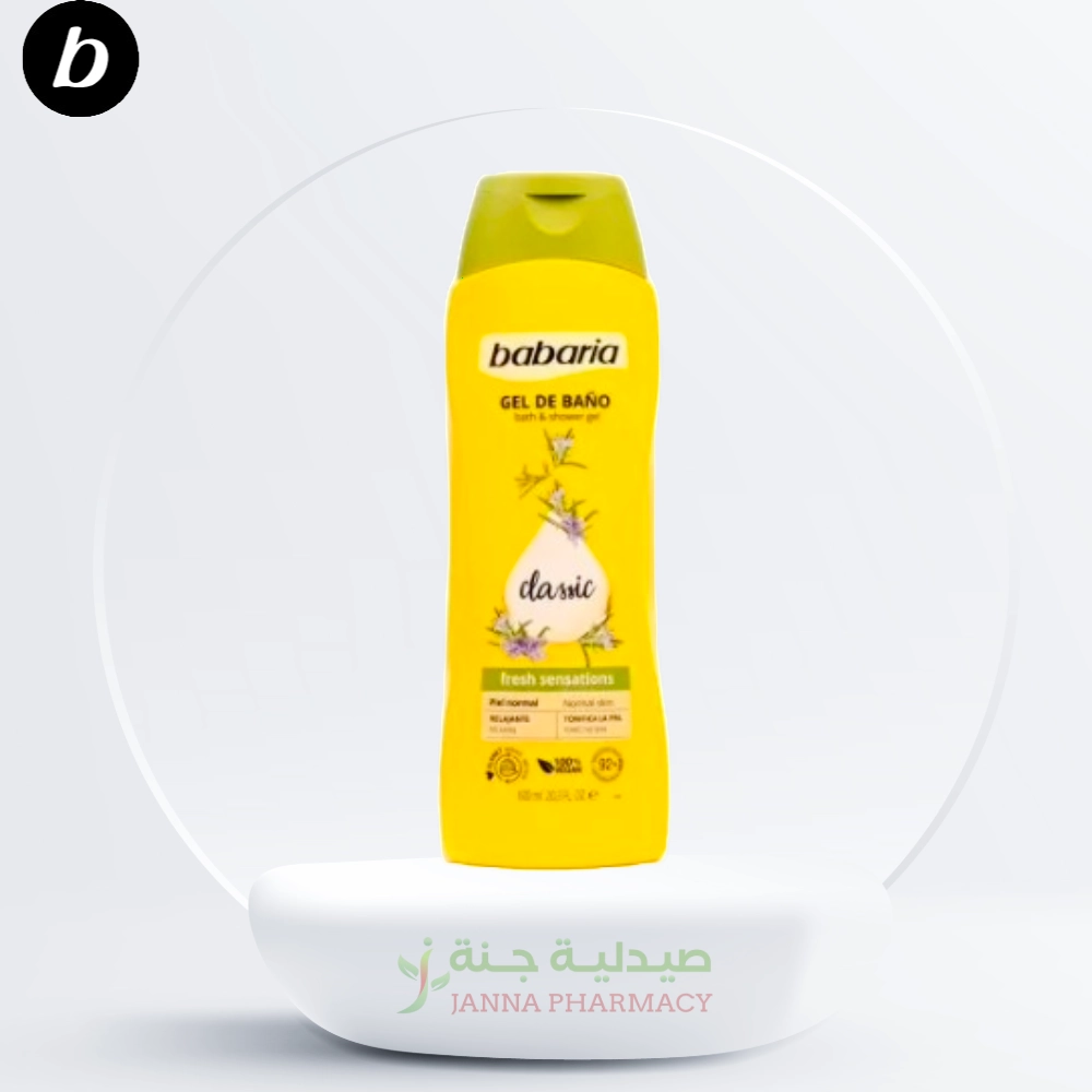 104842.webp Babaria Toning Bath and Shower Gel 600ml - Image 1