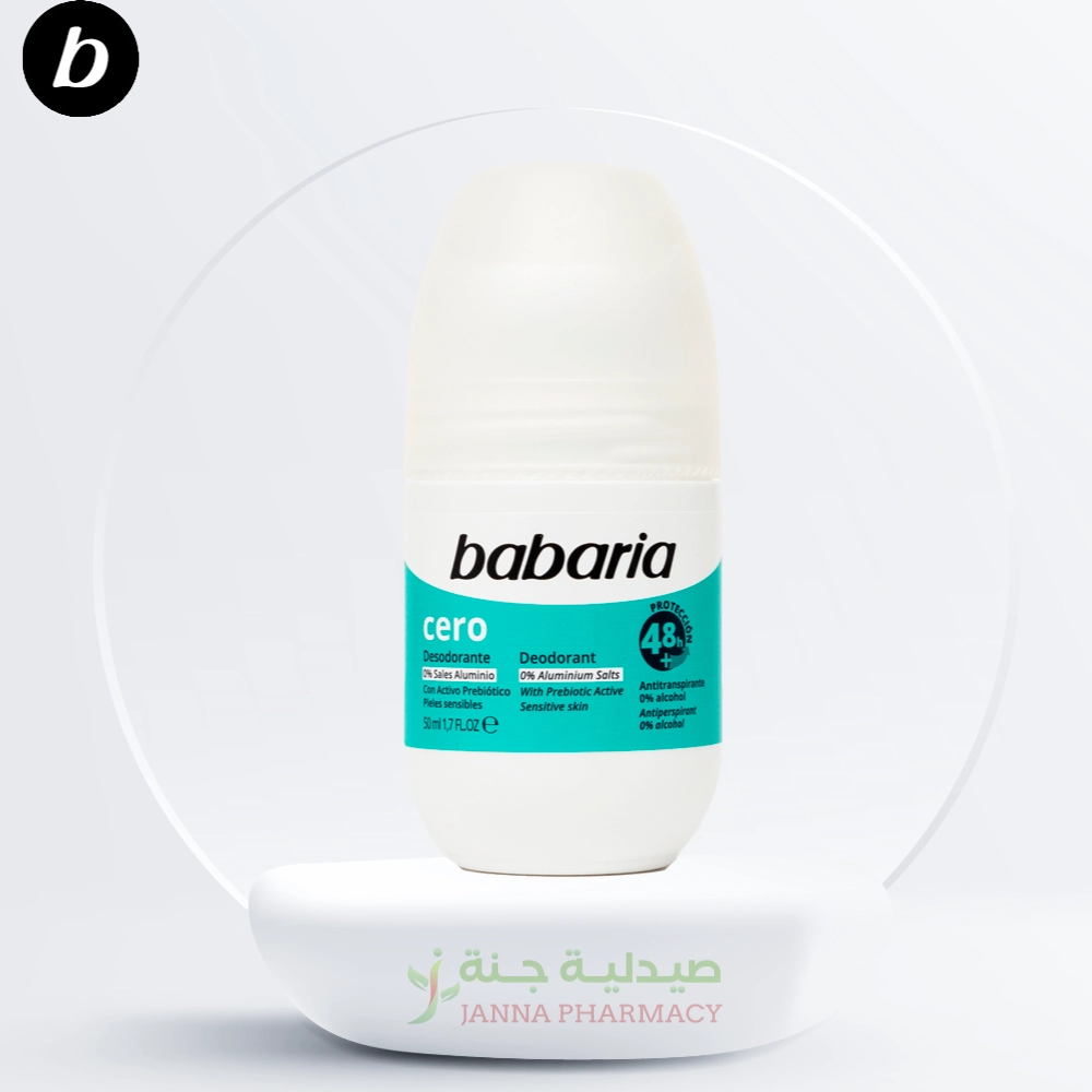 104847-1.webp Babaria Deodorant Roll On Zero Aluminum 50 Ml 48 H 50ml - Image 1