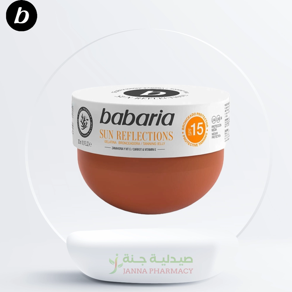 104862.webp Babaria Sun Reflection SPF15 Protective Tanning 300 ml- Gel - Image 1