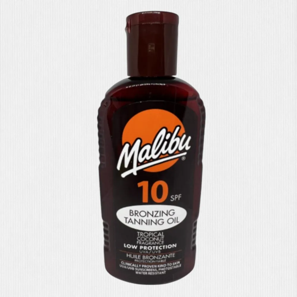 105840-1-2.jpg Malibu Spf 10 Bronzing Tanning Oil 200ml - Image 1
