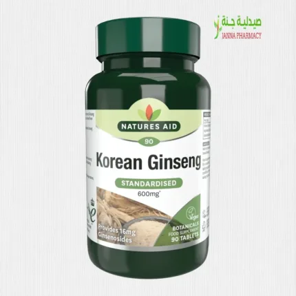 Natures Aid Korean Ginseng 600 Mg 90 Tab.