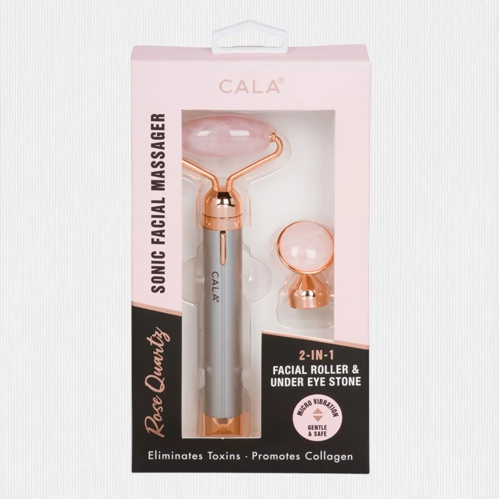 106236-1.jpg Cala-Rose Quartz Sonic Facial Massager Rose Gold - Image 1