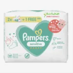 Pampers Sensitive Baby Wipes 3*56 Wipes