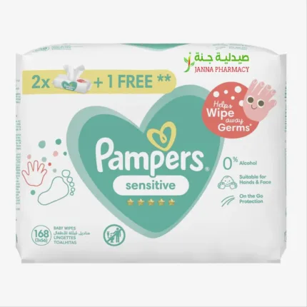 Pampers Sensitive Baby Wipes 3*56 Wipes