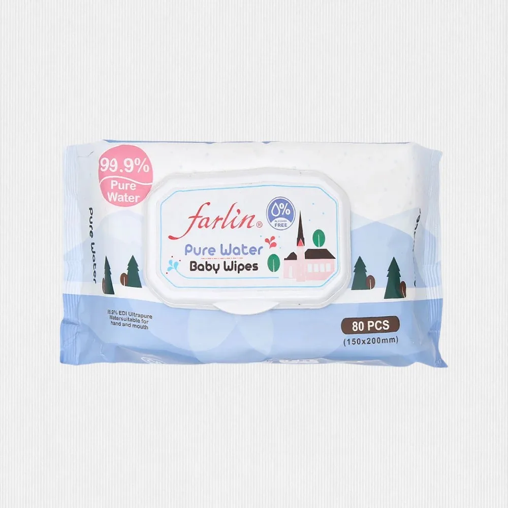 107217-1.jpg Farlin Pure Water Baby Wipes Ce-21001-1b - Image 1