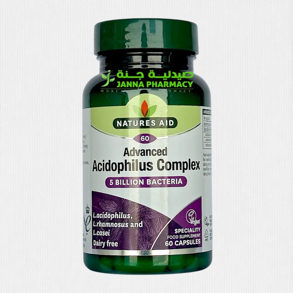 107357-1.webp Natures Aid Acidophilus Complex Cap 60's - Image 1