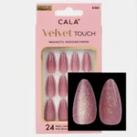 Cala Velvet Touch Almond Mauve Cateye 24 Nails 87881