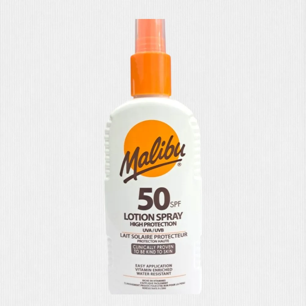 107440-1.jpg Malibu Spf 50 High Protection Lotion Spray 200ml - Image 1
