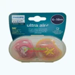 Philips Avent Ultra Air Freeflow Sthr Paw/Whale 6-18m Mixed X2