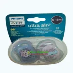 Philips Avent Ultra Air Pacifier 6-18m Girl X2