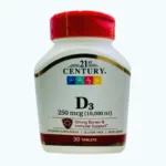 21st Century D3-250mcg 10.000 IuTab 30's