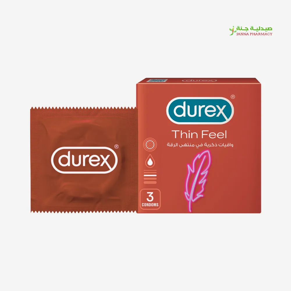 24288-Edited-1.webp Durex Feel Thin Condoms 3Pcs - Image 1