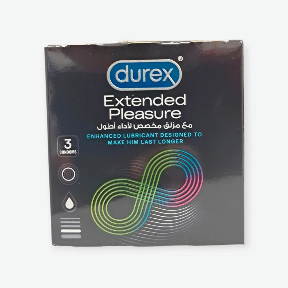 50120-Edited-1.webp Durex Extended Pleasure Condoms 3's - Image 1