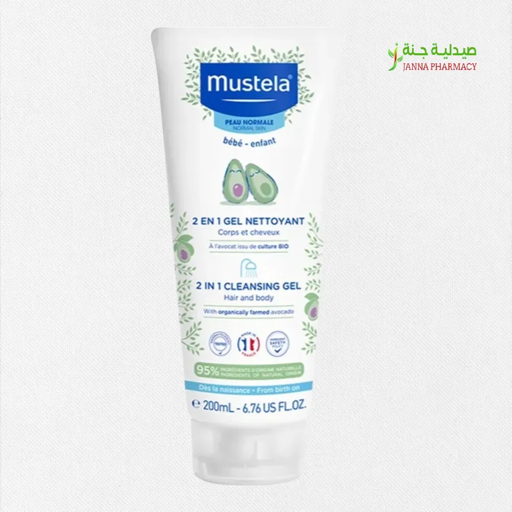50861-1.webp Mustela 2in1 Hair And Body Cleansing Gel 200ml - Image 1