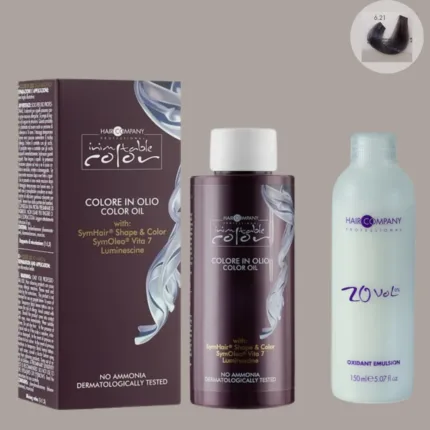 Hair Company Inimitable Color Oil 6.21 Light Amethyst Light Blonde 100ml+ 20 Vol. (6%) Oxidant Emulsion