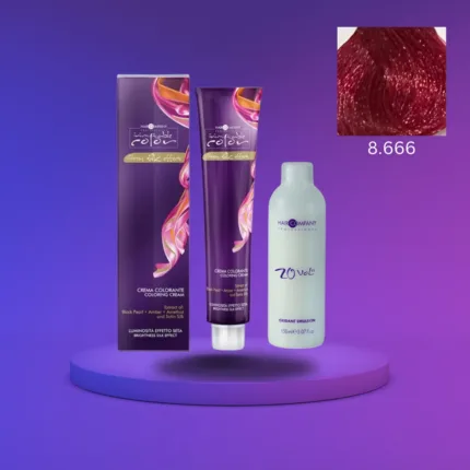 Hair Company Inimitable Color Cream 8.666 Pomegranate 100ml+20 Vol. (6%) Oxidant Emulsion