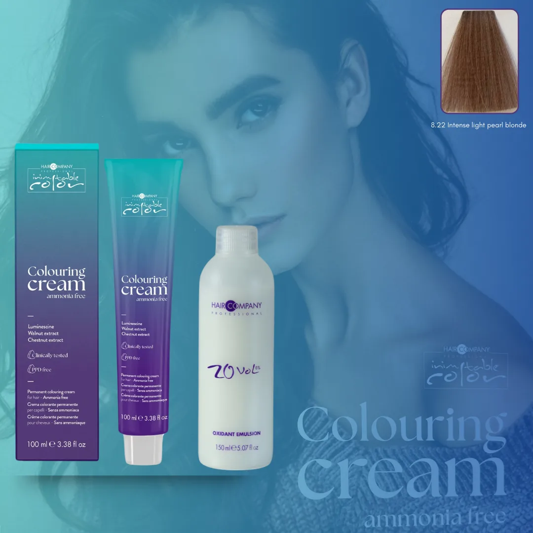 822.png Hair Company inimitable color ammonia free 8.22+ 20 Vol. (6%) Oxidant Emulsion - Image 1