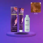 Hair Company Inimitable Color Cream 9.43 Golden Auburn Very Lt. Blonde 100ml+ 20 Vol. (6%) Oxidant Emulsion