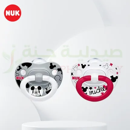 Nuk Pacifier S1 Space Silicone Soother Disney Mickey Mouse Red (6-18 M) 10736749