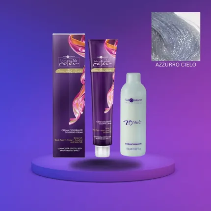 Hair Company Inimitable Color Cream Pastel Azzurro Cielo + 20 Vol. (6%) Oxidant Emulsion