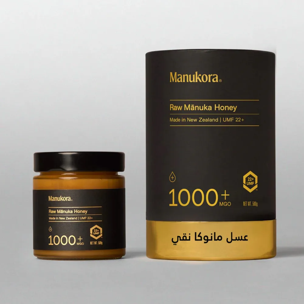 Manukora-Raw-Manuka-Honey Manukora Raw Manuka Honey UFM22+ (1000+MGO) 500g - Image 1