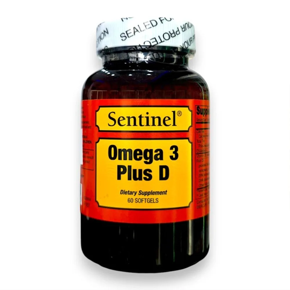 Sentinel-Omega3-Plus-D Sentinel Omega 3 Plus D 60 Softgels - Image 1