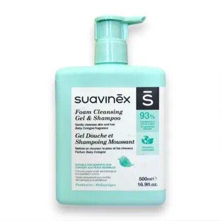 Suavinex Foam Cleansing Gel & Shampoo 500ml