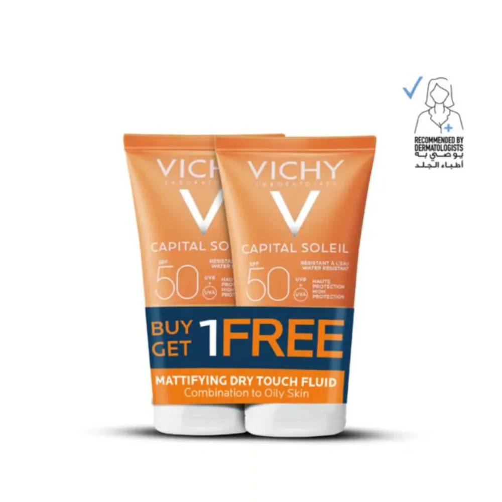 Vichy-Capital-Soleil VICHY CAPITAL SOLEIL DRY TOUCH FLUID 50ML (1+1) - Image 1
