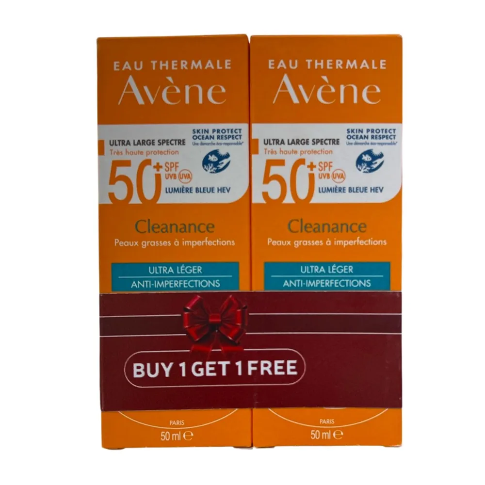 Avène-cleanance-spf50 Avene 50+ Ss Cleanance 50Ml (1+1) - Image 1