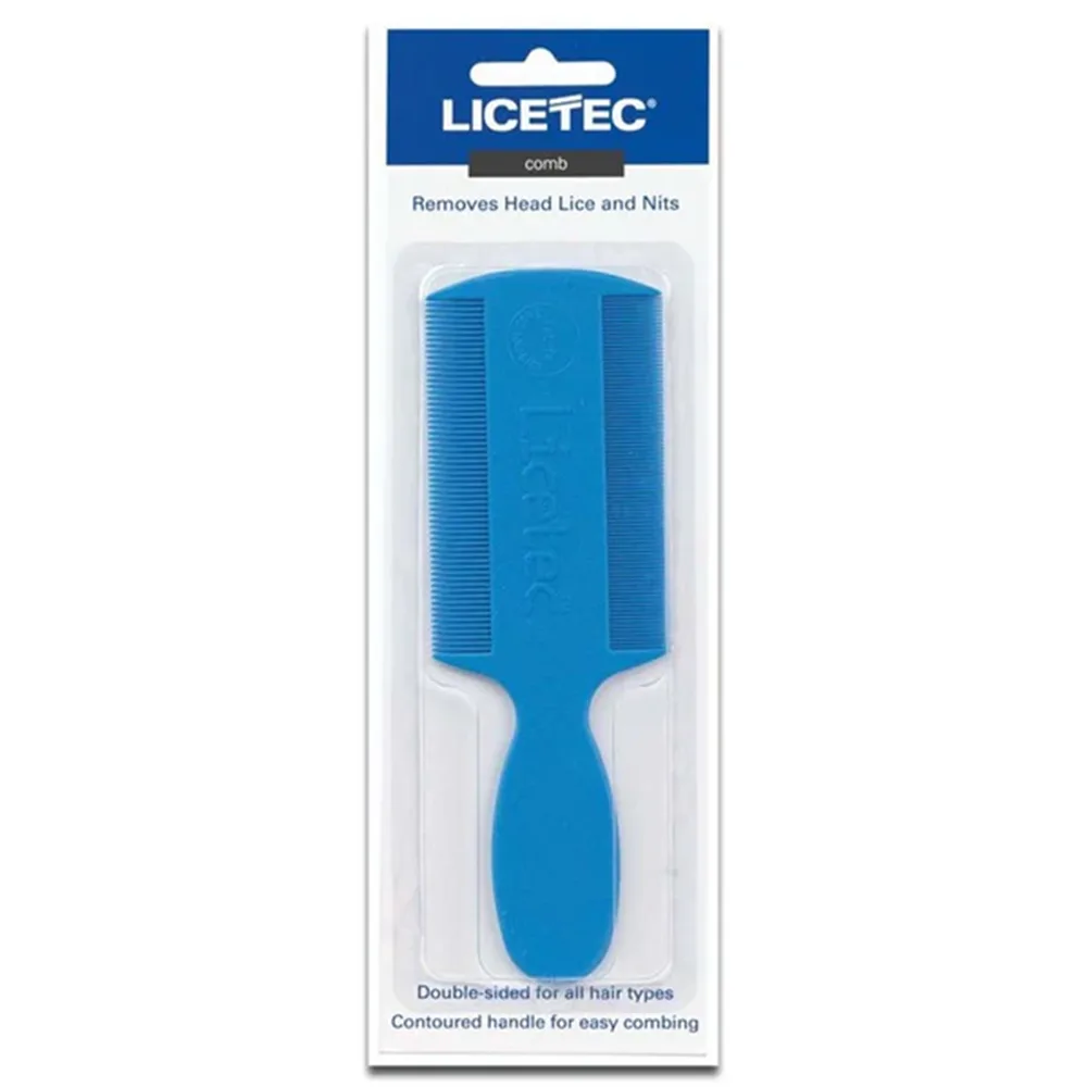 Licetec-Comb Licetec Plastic Blue Lice Comb Double Sided - Image 1