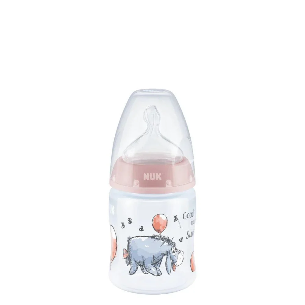 nuk-disney-winnie-the-pooh-first-choice-plus-baby-bottle-with-temperature-control-kiwibargain-2 NUK First Choice Bottle 150ml (0-6m) - Image 1