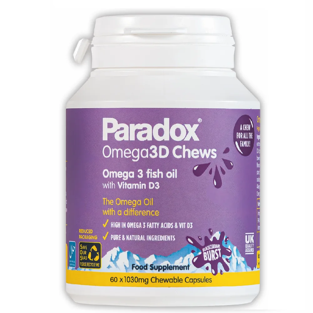 Omega-3D-Chews Paradox Omega 3 Chews 60 Capsules - Image 1