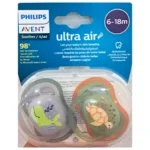 Philips Avent Ultra Air Pacifier 6-18m Boy X2