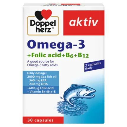 Doppelherz Omega 3+folic Acid+b6+b12 30 Cap