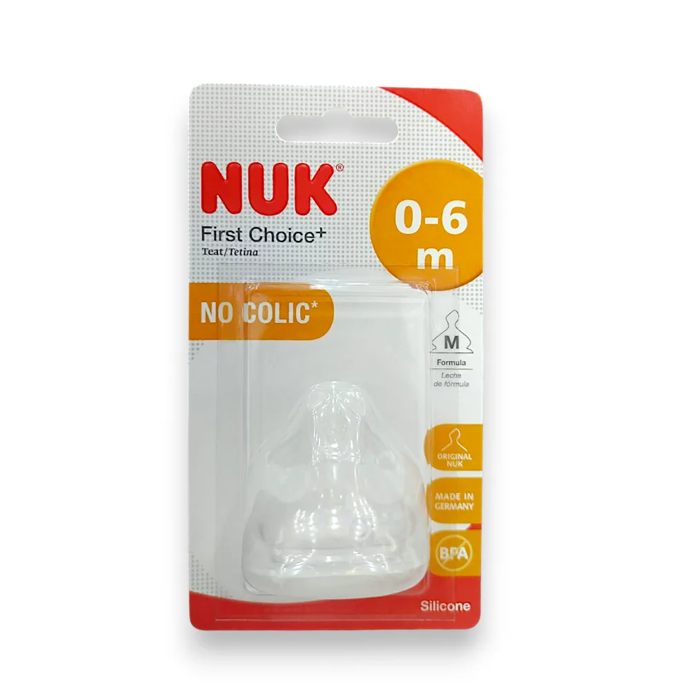 Nuk-First-Choice-0-6m Nuk First Choice+ Silicone Teat (0-6m) M 10709253 - Image 1